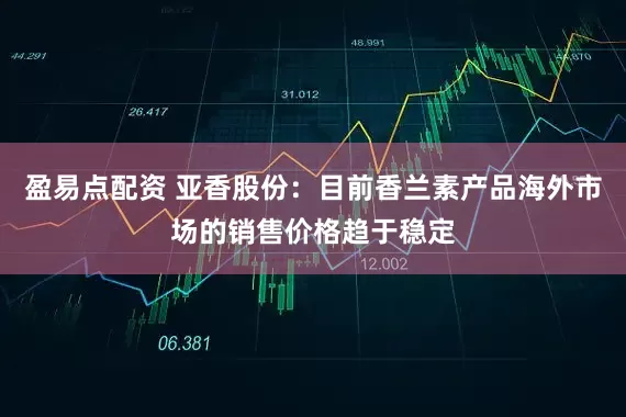 盈易点配资 亚香股份：目前香兰素产品海外市场的销售价格趋于稳定
